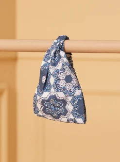 Sergent Major Chapeau & Bandeau-Bandeau bleu et blanc à imprimé fleuri