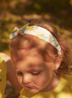 Sergent Major Chapeau & Bandeau-Bandeau jaune &agrave; imprim&eacute; fleuri