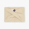 Sergent Major Bonnet, Echarpe & Gants-Bandeau taupe en tricot