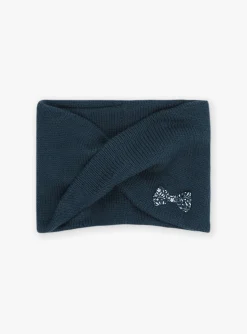 Sergent Major Bonnet, Echarpe & Gants-Bandeau vert sapin en tricot
