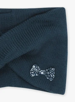 Sergent Major Bonnet, Echarpe & Gants-Bandeau vert sapin en tricot