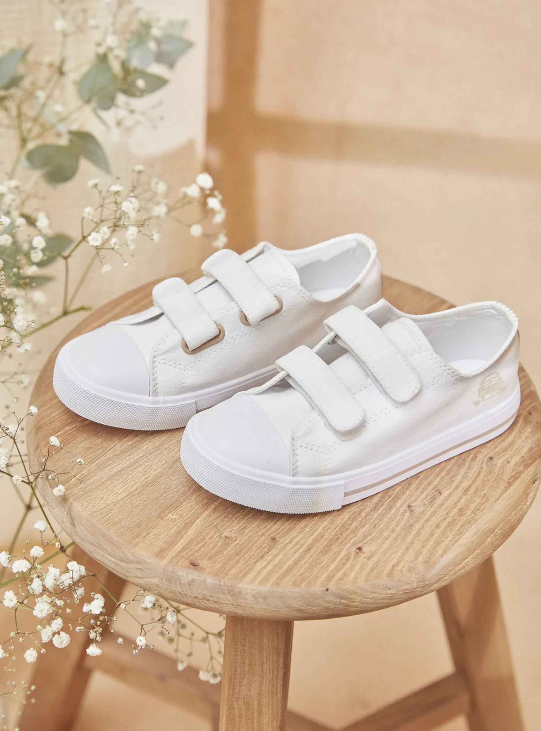 Sergent Major Chaussures & Chaussons-Baskets blanches scratchs