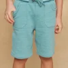 Sergent Major Bermuda-Bermuda turquoise en molleton