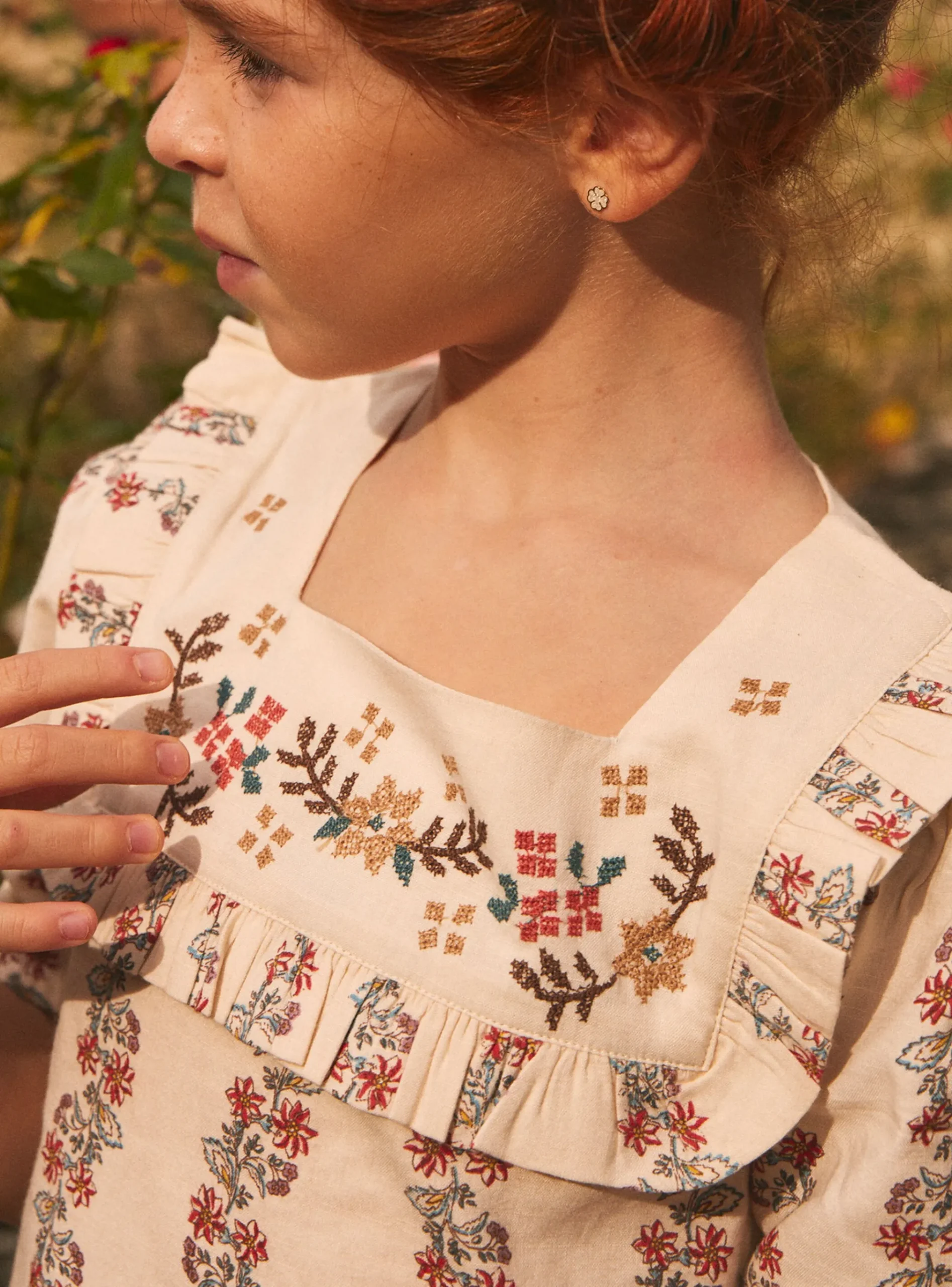 Sergent Major Blouse & T-shirt-Blouse à volant motif fleuri