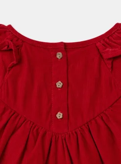 Sergent Major Blouse & T-shirt-Blouse brodée en velours côtelé