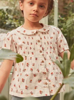 Sergent Major Blouse & T-shirt-Blouse écrue à imprimé fruits