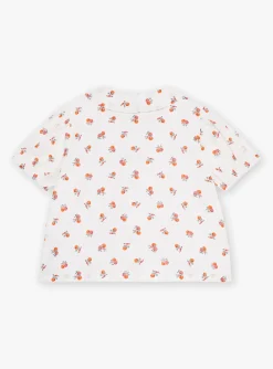 Sergent Major Blouse & T-shirt-Blouse &eacute;crue &agrave; imprim&eacute; fruits