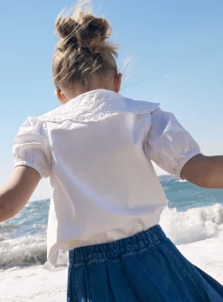 Sergent Major Blouse & T-shirt-Blouse &eacute;crue en popeline de coton