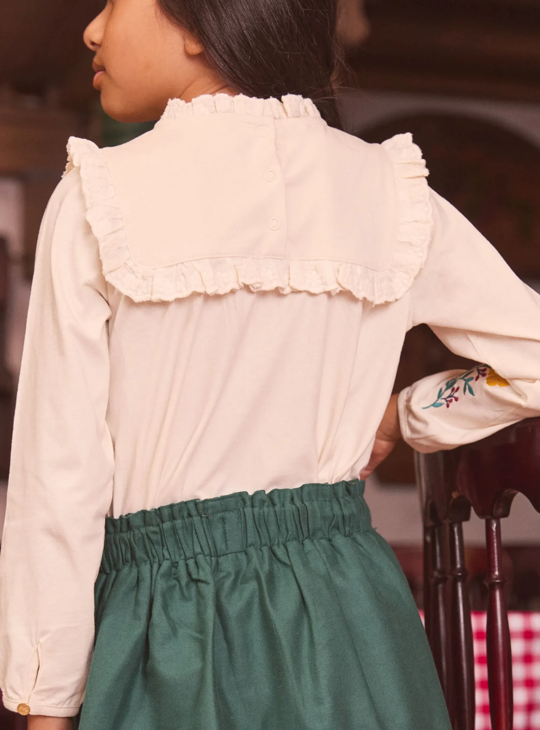 Sergent Major Blouse & T-shirt-Blouse en jersey brodée
