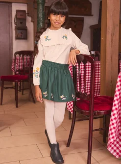 Sergent Major Blouse & T-shirt-Blouse en jersey brodée