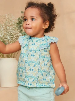 Sergent Major T-shirt & Blouse-Blouse Sans Manches Imprimée Ivoire