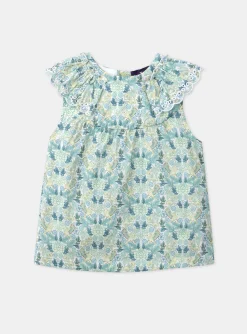 Sergent Major T-shirt & Blouse-Blouse Sans Manches Imprim&eacute;e Ivoire