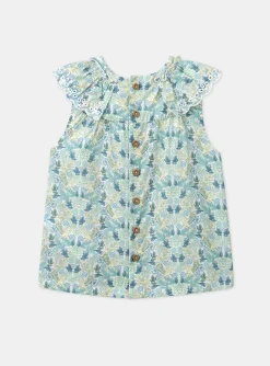Sergent Major T-shirt & Blouse-Blouse Sans Manches Imprim&eacute;e Ivoire