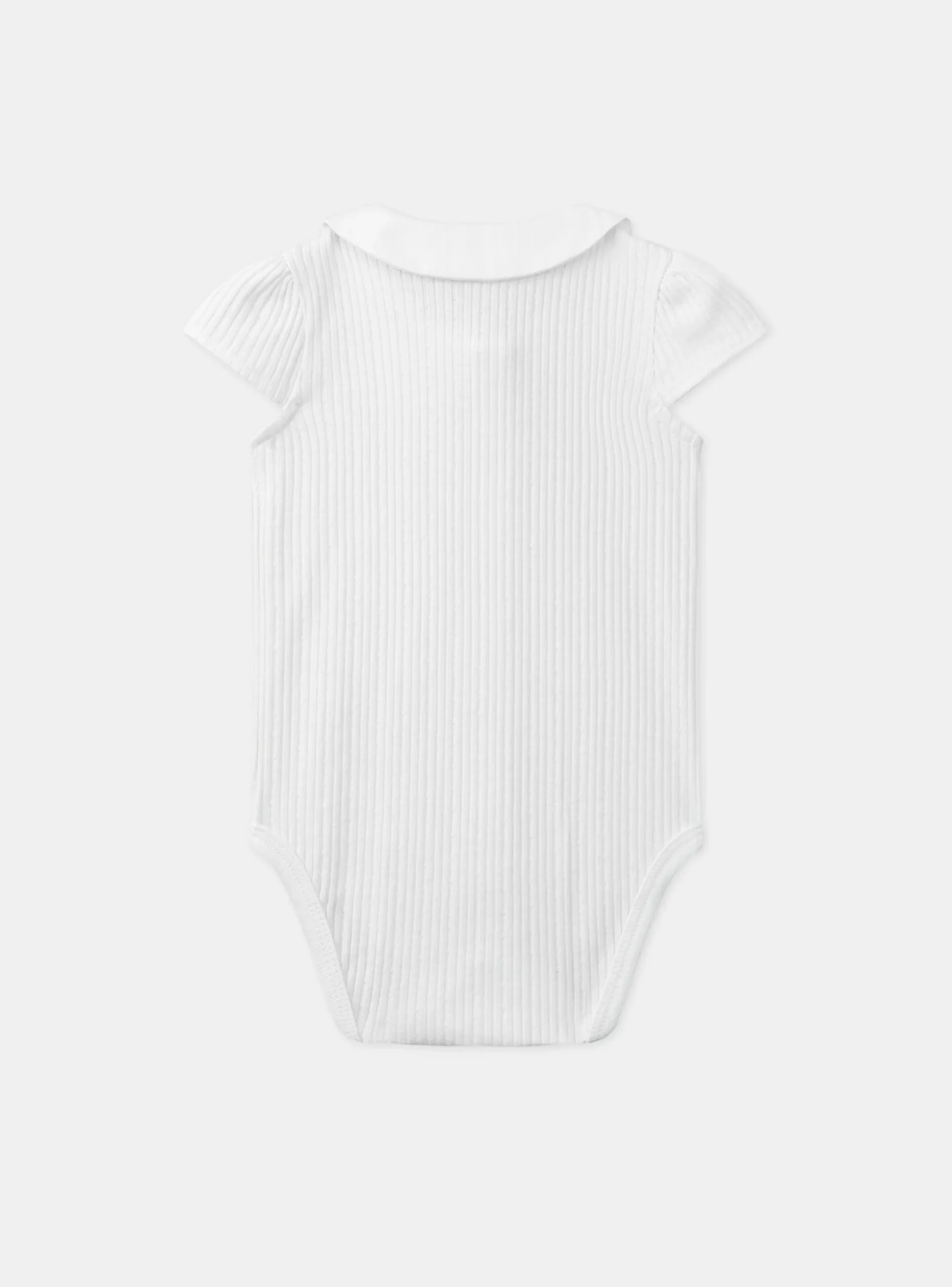 Sergent Major Body-Body écru col brodé