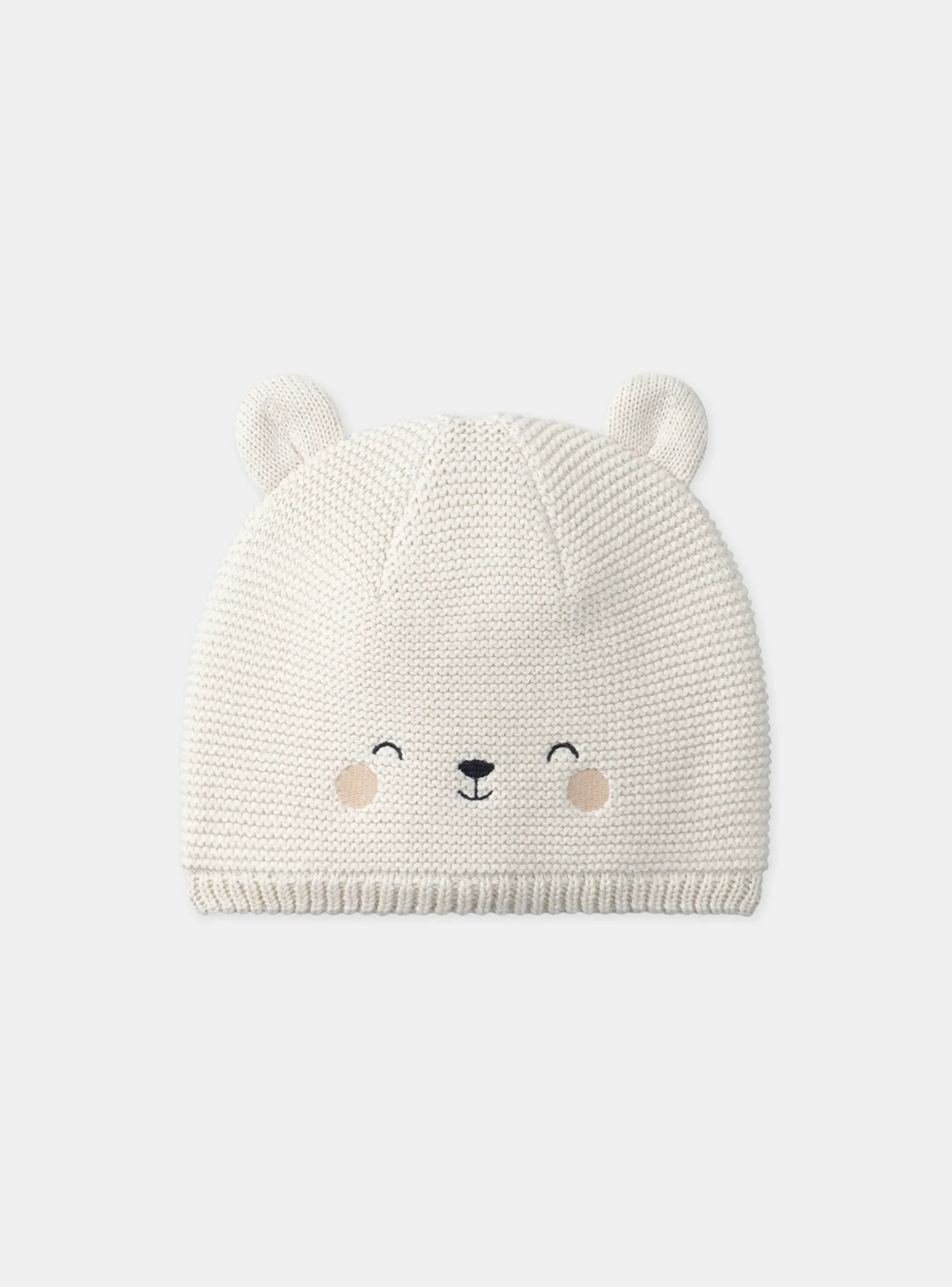 Sergent Major Bonnet, Echarpe & Gant-Bonnet Beige Chiné