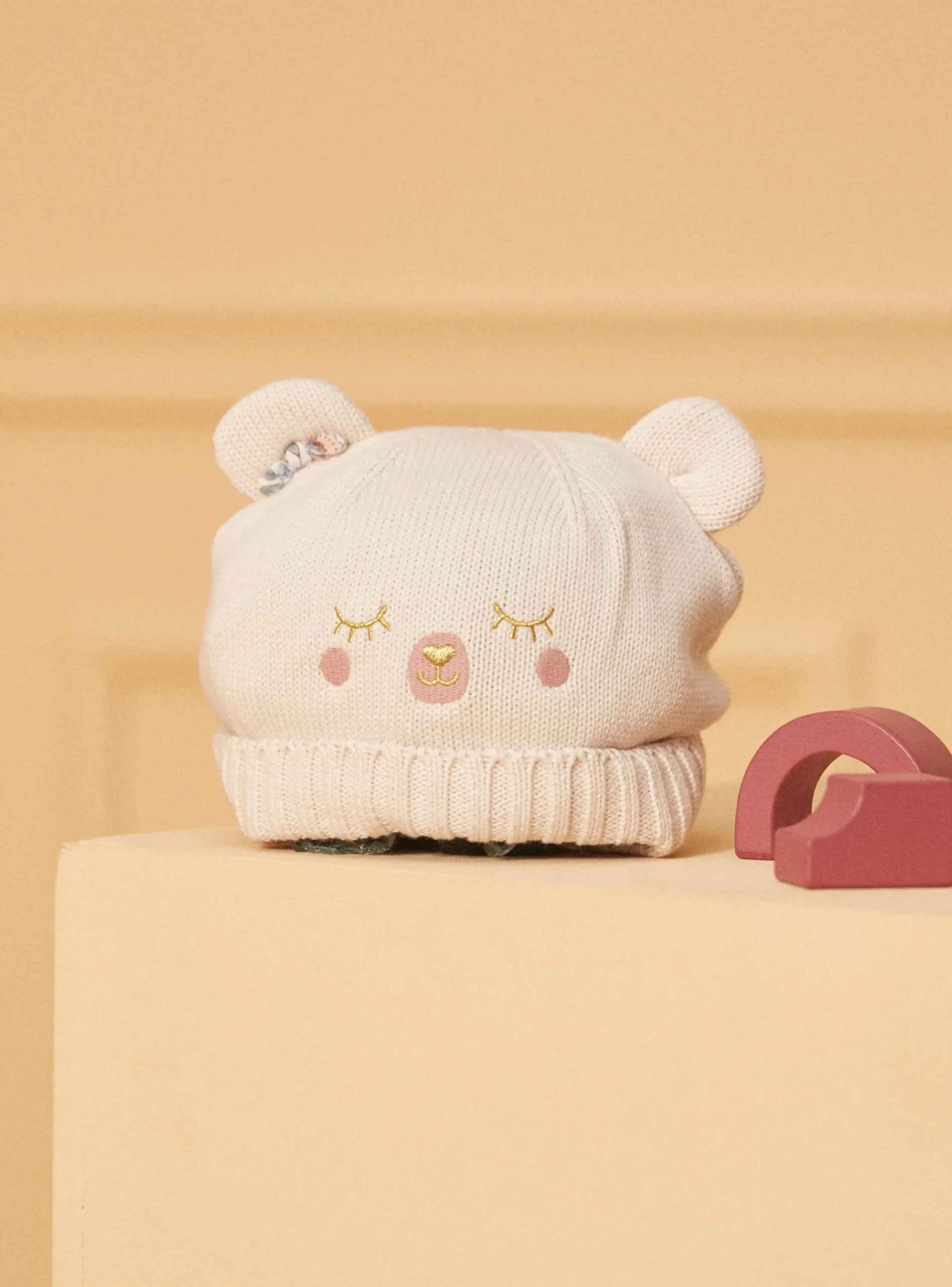 Sergent Major Bonnet, Echarpe & Gant-Bonnet cache-oreilles ourson
