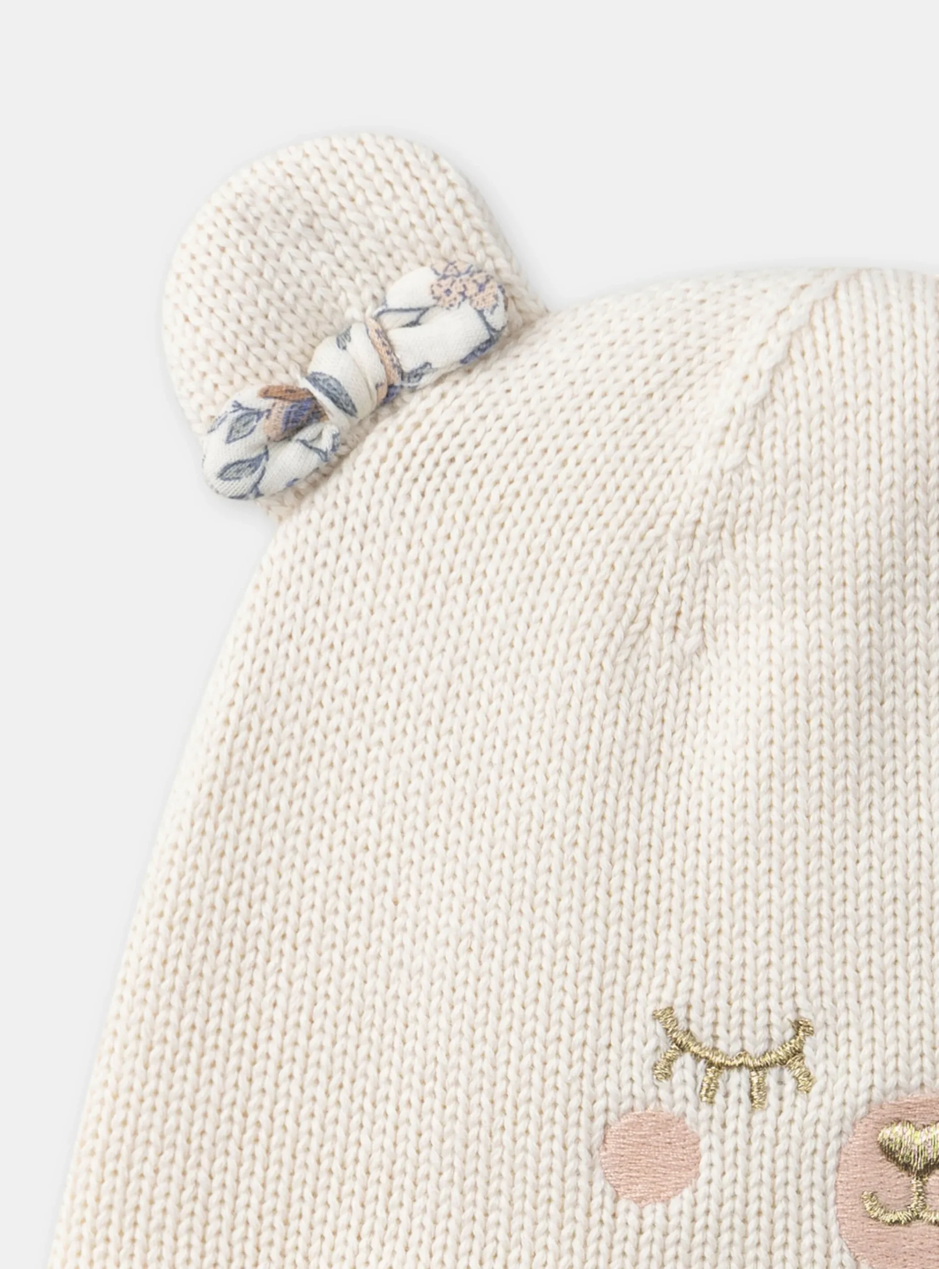Sergent Major Bonnet, Echarpe & Gant-Bonnet cache-oreilles ourson