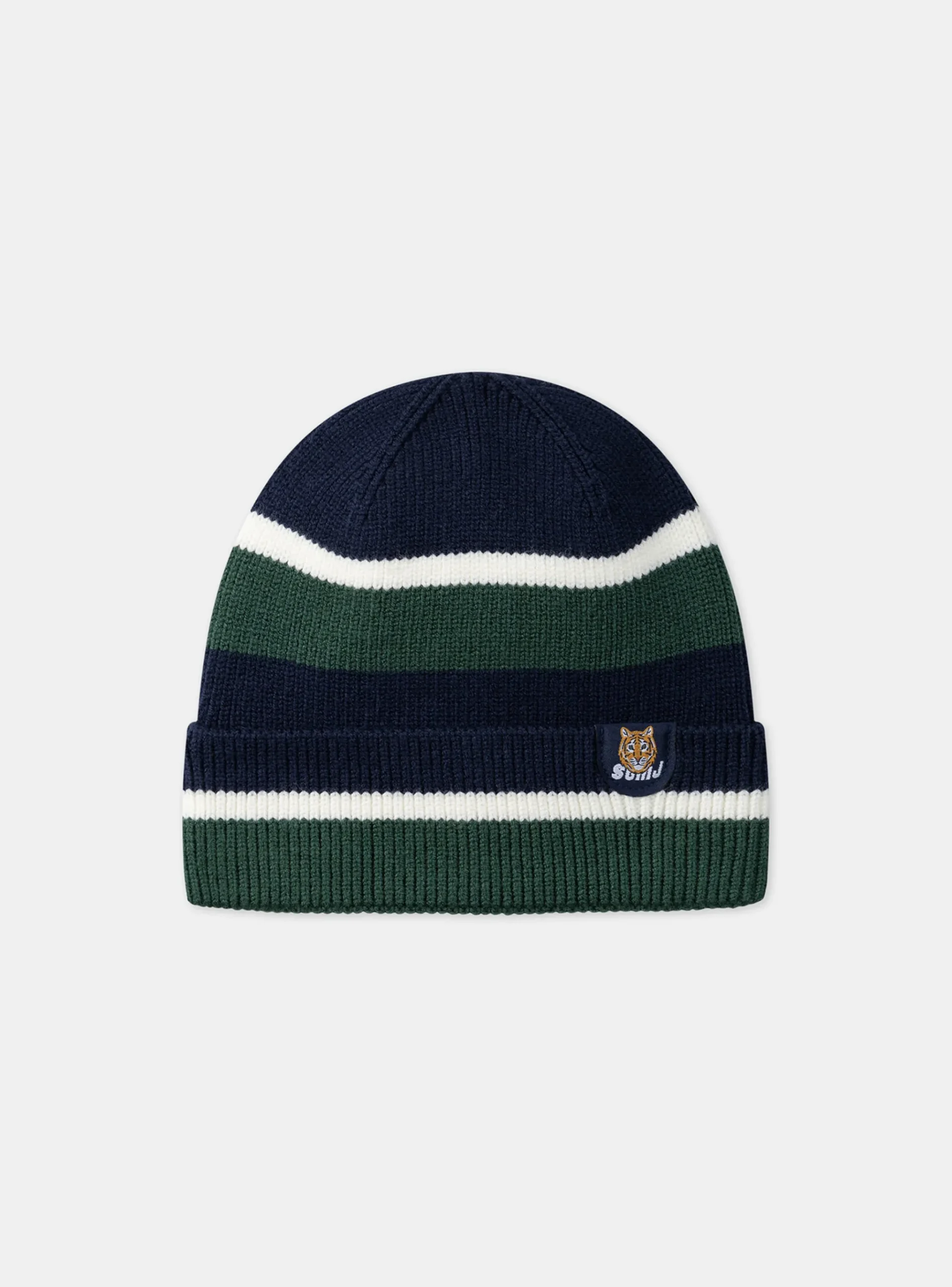 Sergent Major Bonnet, Echarpe, & Gant-Bonnet côtelé tricolore