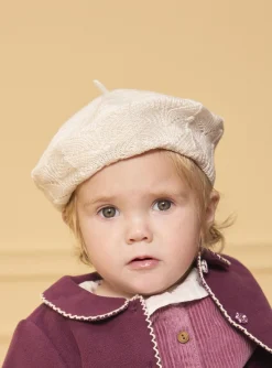 Sergent Major Chapeau & Bandeau-Bonnet Ecru chin&eacute;