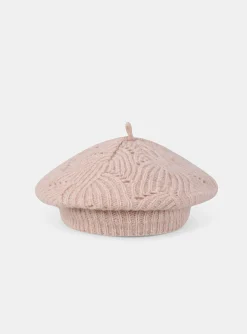 Sergent Major Bonnet, Echarpe & Gants-Bonnet en maille type béret avec des sequins dans le fil