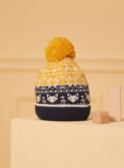 Sergent Major Bonnet, Echarpe, & Gant-Bonnet jacquard tricolore