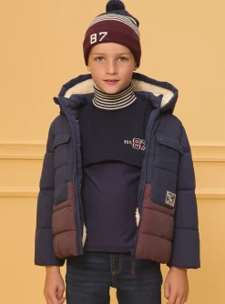 Sergent Major Bonnet, Echarpe, & Gant-Bonnet maille avec pompom