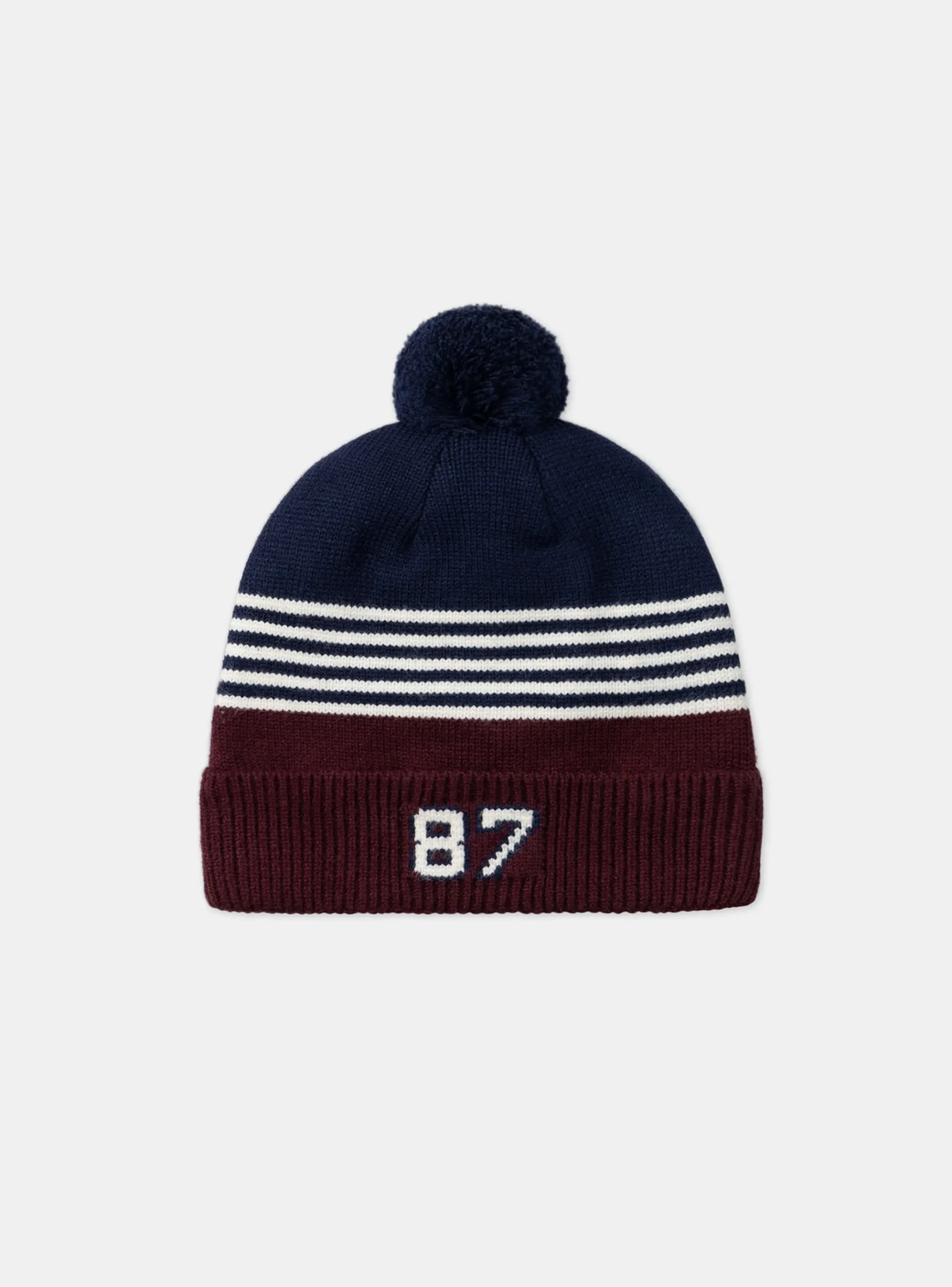 Sergent Major Bonnet, Echarpe, & Gant-Bonnet maille avec pompom