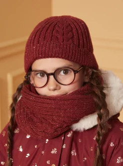 Sergent Major Bonnet, Echarpe & Gants-Bonnet maille fantaisie