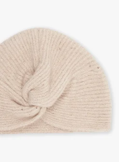Sergent Major Bonnet, Echarpe & Gant-Bonnet rose p&acirc;le en tricot