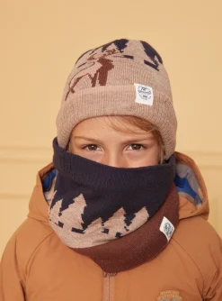 Sergent Major Bonnet, Echarpe, & Gant-Bonnet tricot jacquard