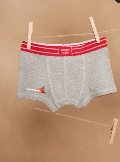 Sergent Major Sous-vêtement & Chaussettes-3 boxers bleu marine, rouge et gris &agrave; motif galaxies et imprim&eacute; &agrave; rayures