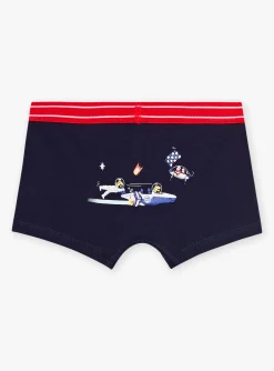 Sergent Major Sous-vêtement & Chaussettes-3 boxers bleu marine, rouge et gris &agrave; motif galaxies et imprim&eacute; &agrave; rayures