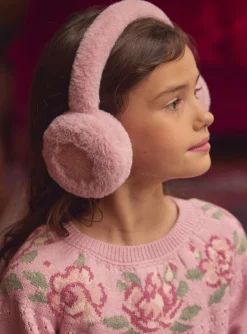 Sergent Major Bonnet, Echarpe & Gants-Cache-oreilles rose
