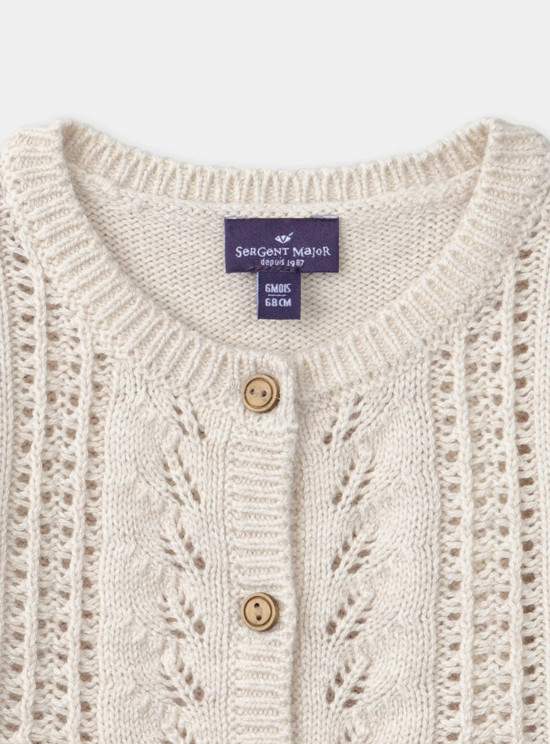 Sergent Major Pull, Gilet & Cardigan-Cardigan ajouré fantaisie