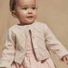 Sergent Major Pull, Gilet & Cardigan-Cardigan beige en tricot torsad&eacute;
