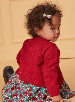Sergent Major Pull, Gilet & Cardigan-Cardigan brod&eacute; fleurs