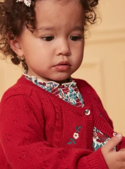 Sergent Major Pull, Gilet & Cardigan-Cardigan brod&eacute; fleurs