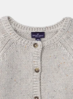 Sergent Major Pull, Gilet & Cardigan-Cardigan chiné fleurs