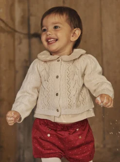 Sergent Major Pull, Gilet & Cardigan-Cardigan écru à manches longues