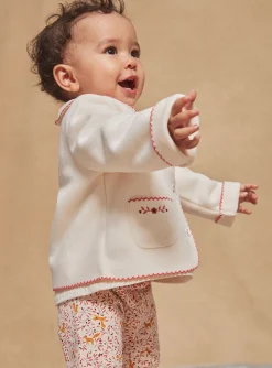 Sergent Major Pull, Gilet & Cardigan-Cardigan &eacute;cru en polaire