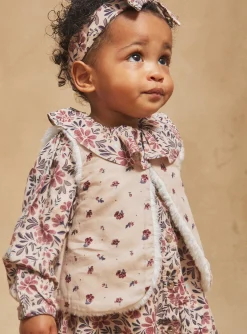 Sergent Major Pull, Gilet & Cardigan-Cardigan &eacute;cru sans manches r&eacute;versible