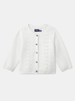 Sergent Major Pull, Gilet & Cardigan-Cardigan Ecru