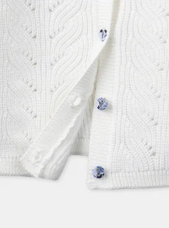 Sergent Major Pull, Gilet & Cardigan-Cardigan Ecru