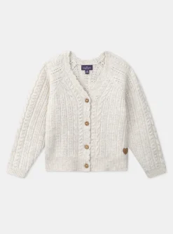 Sergent Major Pull, Gilet & Cardigan-Cardigan Ecru chin&eacute;