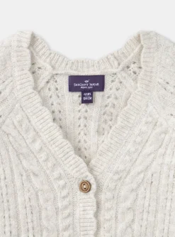Sergent Major Pull, Gilet & Cardigan-Cardigan Ecru chin&eacute;
