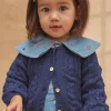 Sergent Major Pull, Gilet & Cardigan-Cardigan en maille ajour&eacute; b&eacute;b&eacute; fille