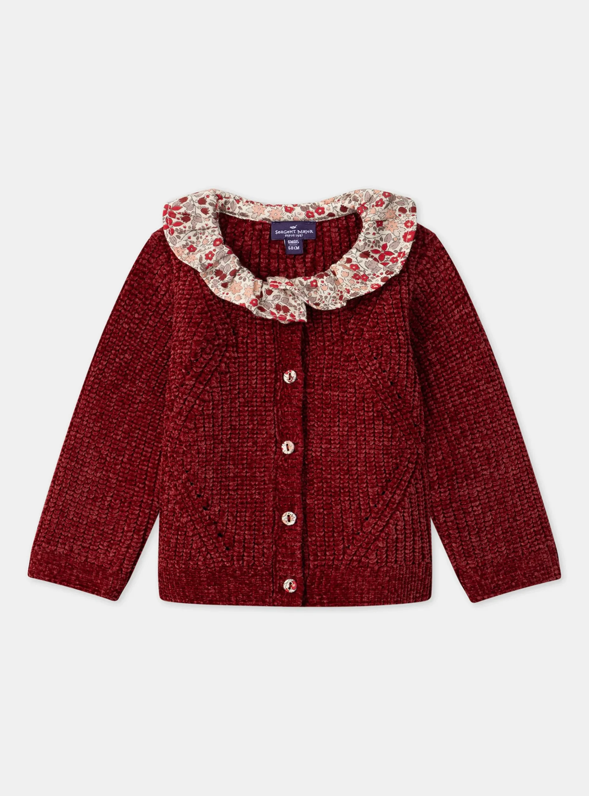 Sergent Major Pull, Gilet & Cardigan-Cardigan en maille chenille