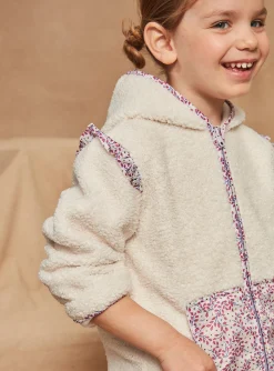 Sergent Major Pull, Gilet & Cardigan-Cardigan Polaire Vanille