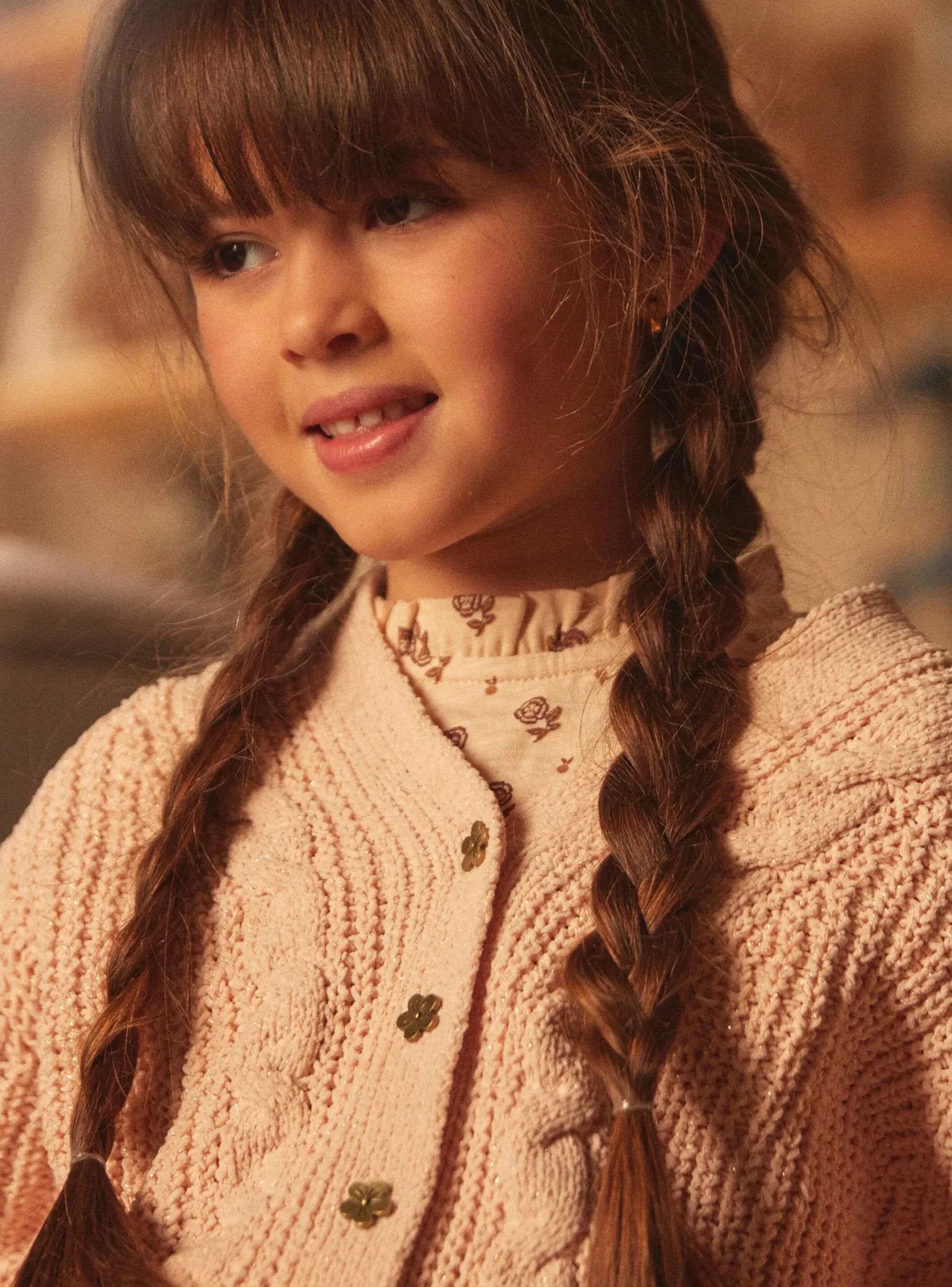 Sergent Major Pull, Gilet & Cardigan-Cardigan Rose