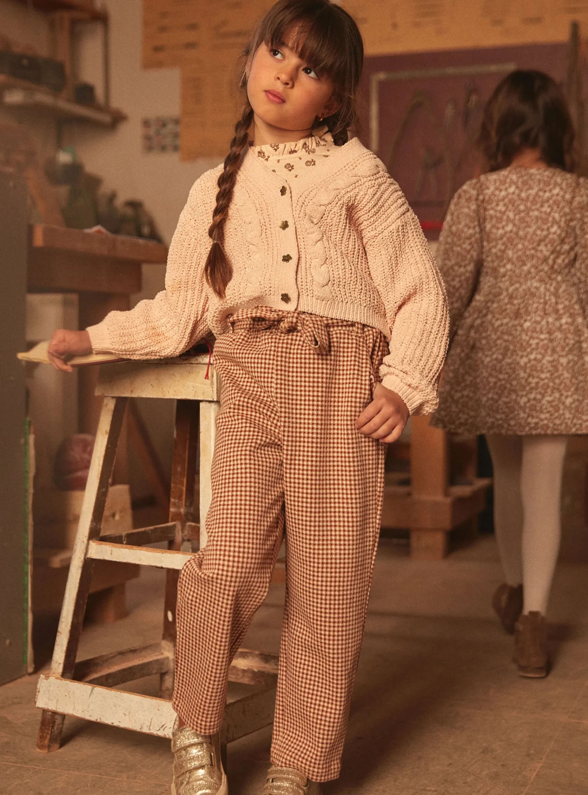 Sergent Major Pull, Gilet & Cardigan-Cardigan Rose